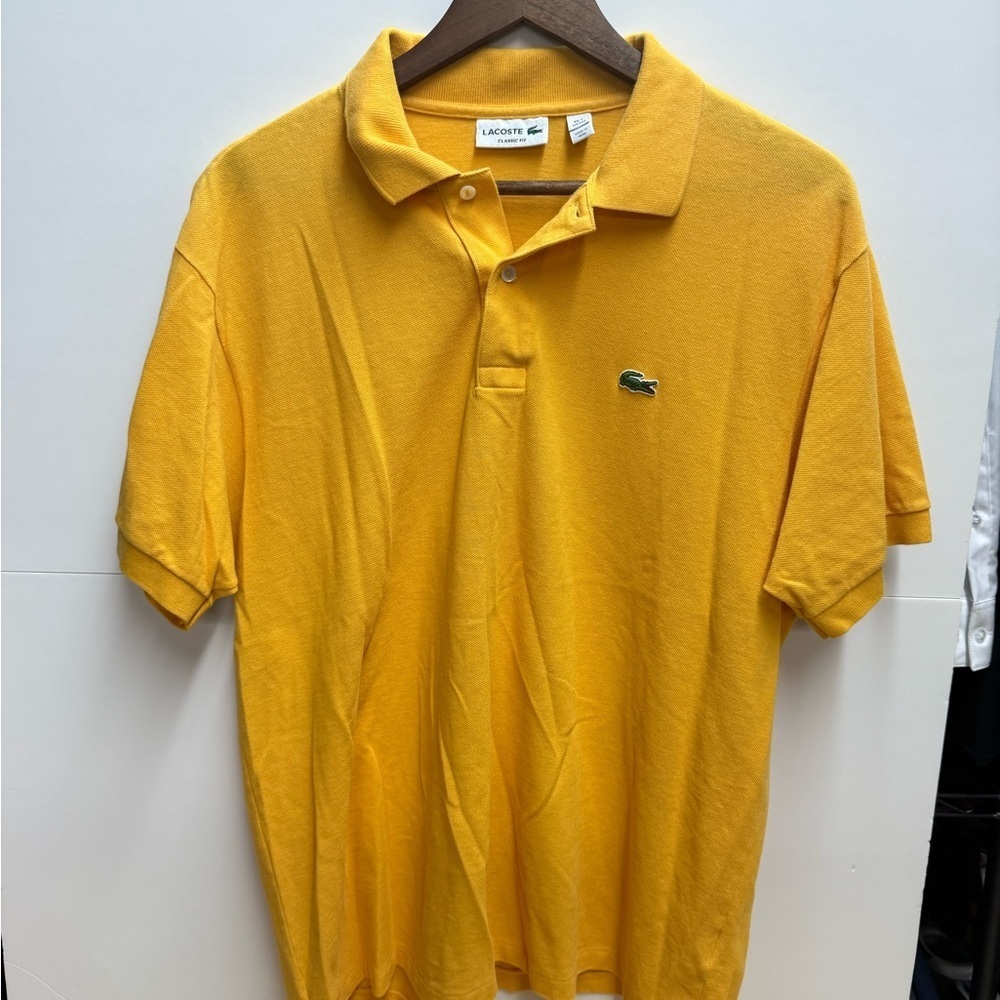 Lacoste Men's Bright Yellow Polo Shirt